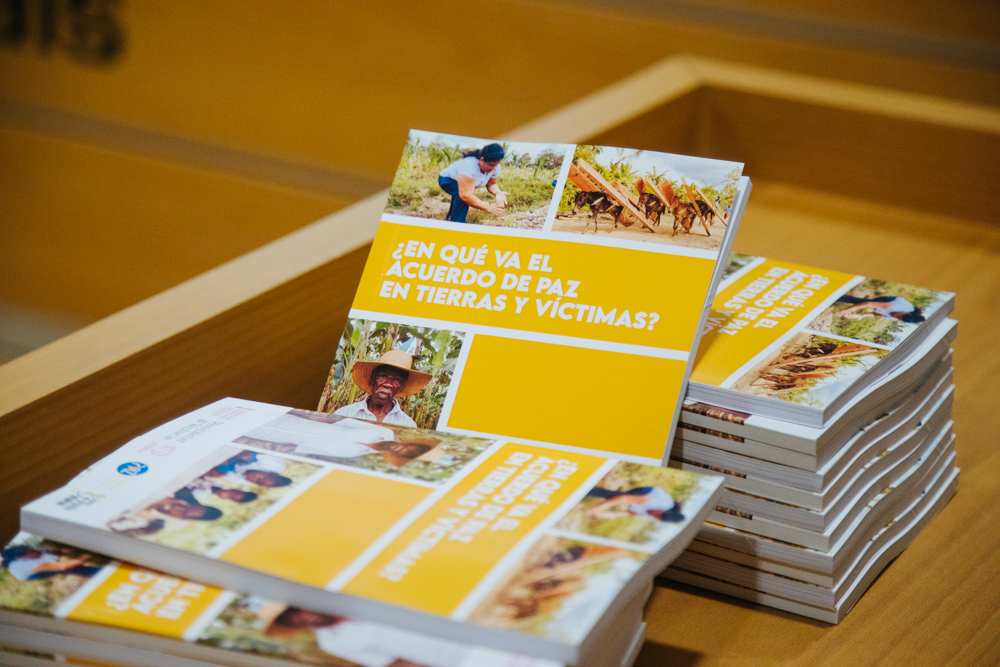 Campaign materials and event imagery for the Jóvenes Rurales human rights project in Colombia